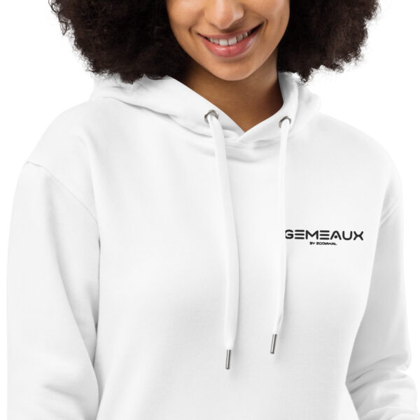 Sweat à capuche premium écologique brodé GÉMEAUX