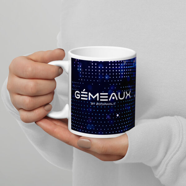 Mug Blanc Brillant - GÉMEAUX
