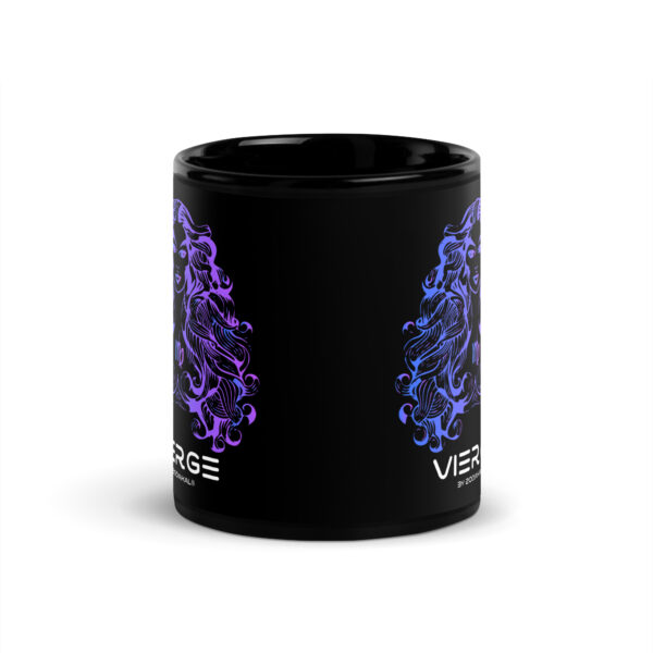Mug brillant noir - Vierge