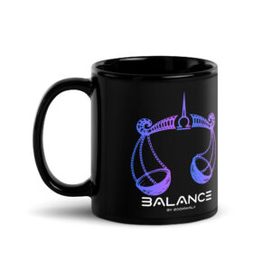 Mug brillant noir - Balance