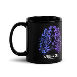 Mug brillant noir - Vierge