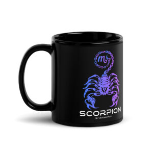 Mug brillant noir - Scorpion