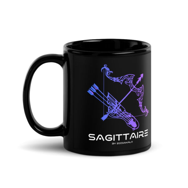 Mug brillant noir - Sagittaire