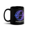 Mug brillant noir - Poissons