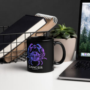 Mug brillant noir - Cancer
