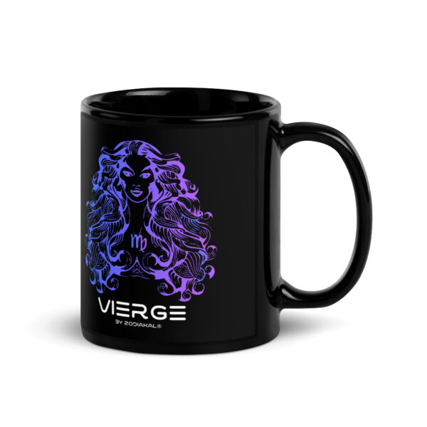 Mug brillant noir - Vierge