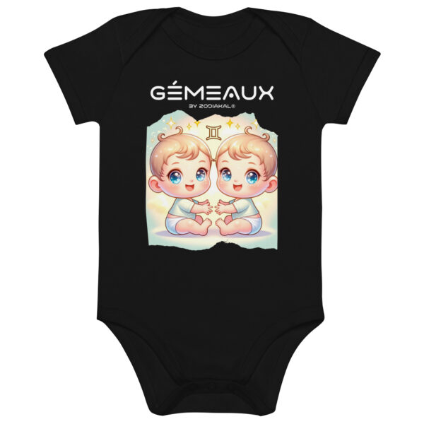 Body en coton bio bébé  - Gémeaux