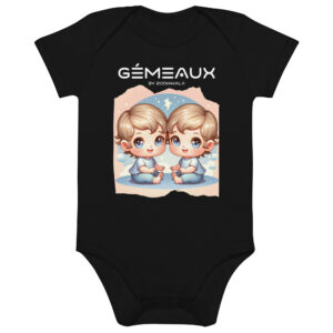 Body en coton bio bébé - Gémeaux