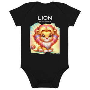 Body en coton bio bébé - Lion