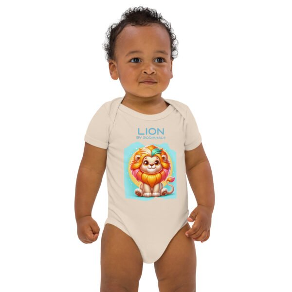 Body en coton bio bébé - Lion
