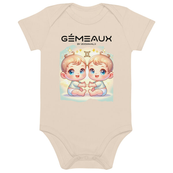 Body en coton bio bébé - Gémeaux