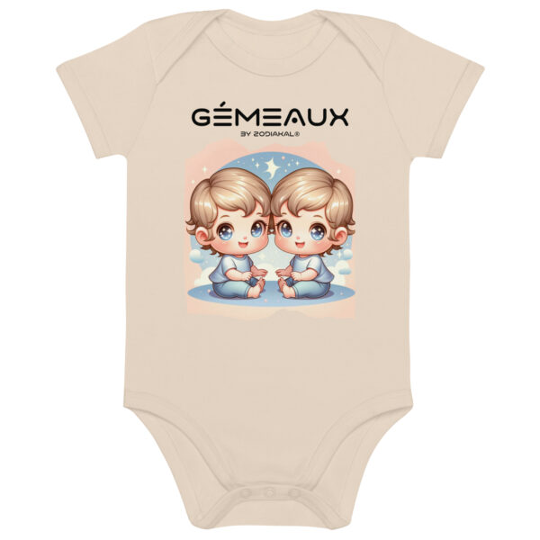 Body en coton bio bébé - Gémeaux