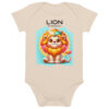 Body en coton bio bébé - Lion