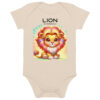 Body en coton bio bébé - Lion