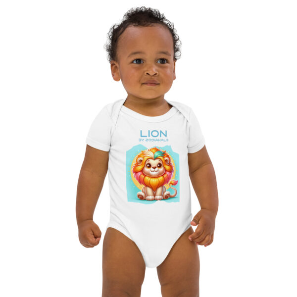 Body en coton bio bébé - Lion