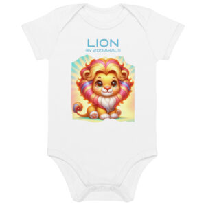 Body en coton bio bébé - Lion