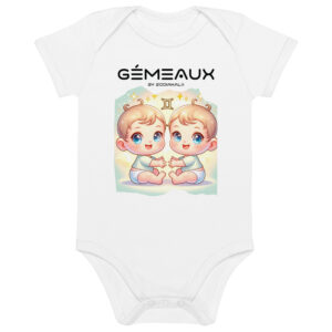 Body en coton bio bébé - Gémeaux