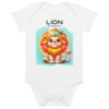 Body en coton bio bébé - Lion