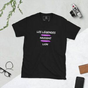 T-shirt Humouristique à Manches Courtes - Lion