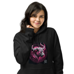 Sweat à capuche écologique Femme – Taureau
