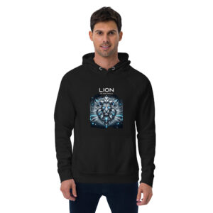 Sweat à capuche écologique Homme – Lion