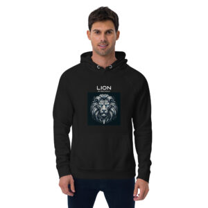 Sweat à capuche écologique Homme – Lion