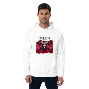 Sweat à capuche écologique Homme – Bélier