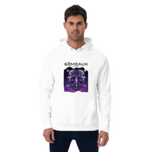 Sweat à capuche écologique Homme – Gémeaux