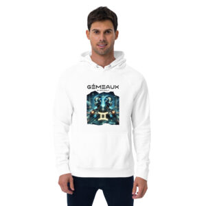 Sweat à capuche écologique Homme – Gémeaux