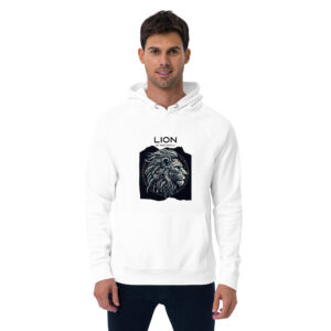 Sweat à capuche écologique Homme – Lion