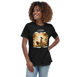 T-shirt Décontracté pour Femme - Lion