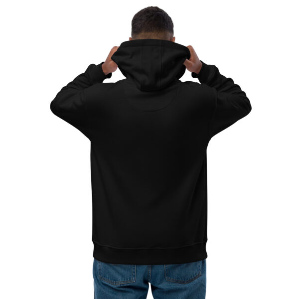 Sweat à capuche Premium Brodé eco friendly – Série Noire | Poissons