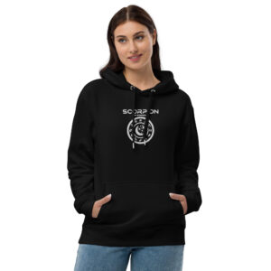 Sweat à capuche Premium Brodé eco friendly - Série Noire | Scorpion