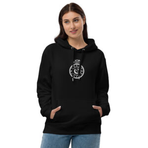 Sweat à capuche Premium Brodé eco friendly – Série Noire | Lion