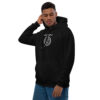 Sweat à capuche Premium Brodé eco friendly – Série Noire | Verseau