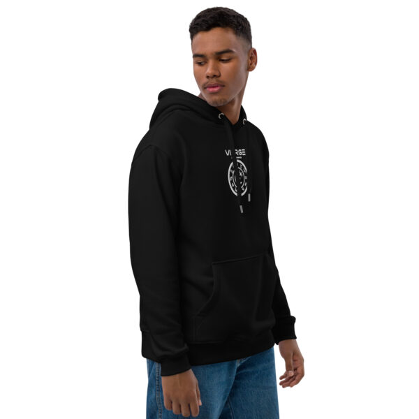 Sweat à capuche Premium Brodé eco friendly – Série Noire | Vierge