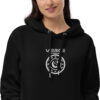 Sweat à capuche Premium Brodé eco friendly – Série Noire | Vierge