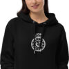 Sweat à capuche Premium Brodé eco friendly – Série Noire | Lion