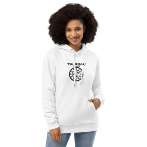 Sweat à capuche Premium Brodé eco friendly – Série Blanche | Taureau