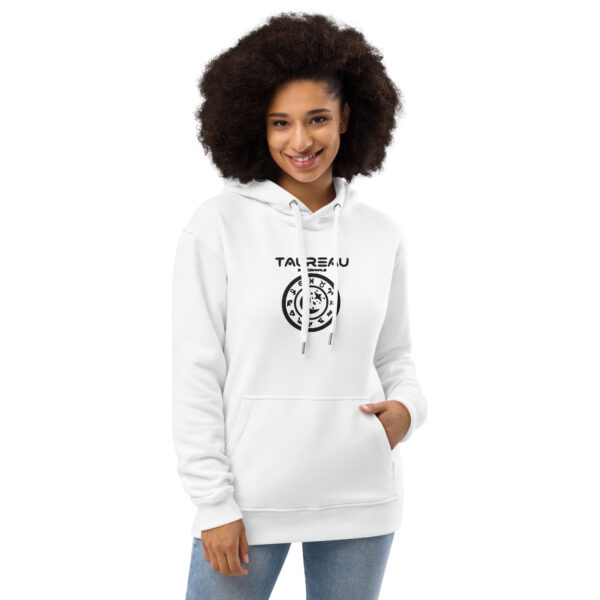 Sweat à capuche Premium Brodé eco friendly – Série Blanche | Taureau