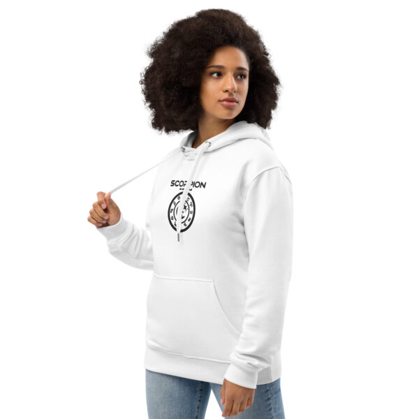 Sweat à capuche Premium Brodé eco friendly – Série Blanche | Scorpion
