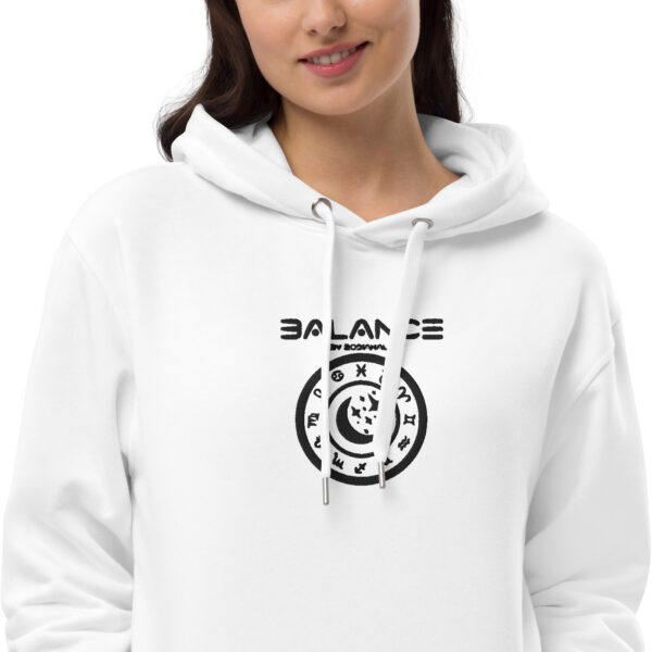 Sweat à capuche Premium Brodé eco friendly – Série Blanche | Balance