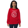 Unisex organic sweatshirt red front 66e3f8ab8928c.jpg
