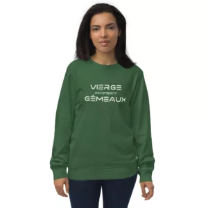 Unisex organic sweatshirt bottle green front 671bbae6bad27.jpg
