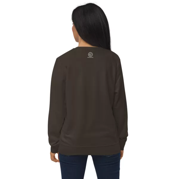 Unisex organic sweatshirt deep charcoal grey back 671bbae6c9856.jpg