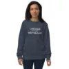 Unisex organic sweatshirt french navy front 671bbae6d5c8a.jpg